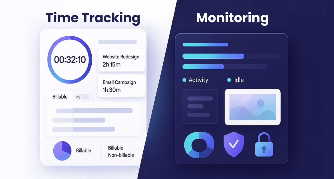 Monitoring Software vs Time Tracking