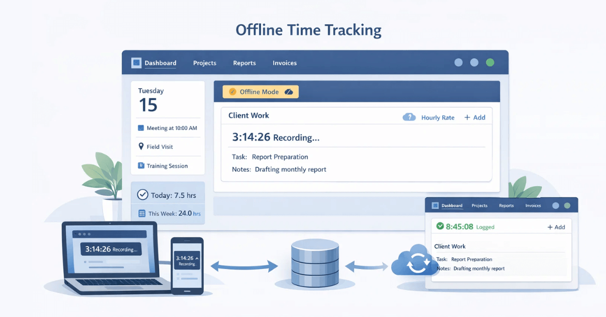 Offline Time Tracking