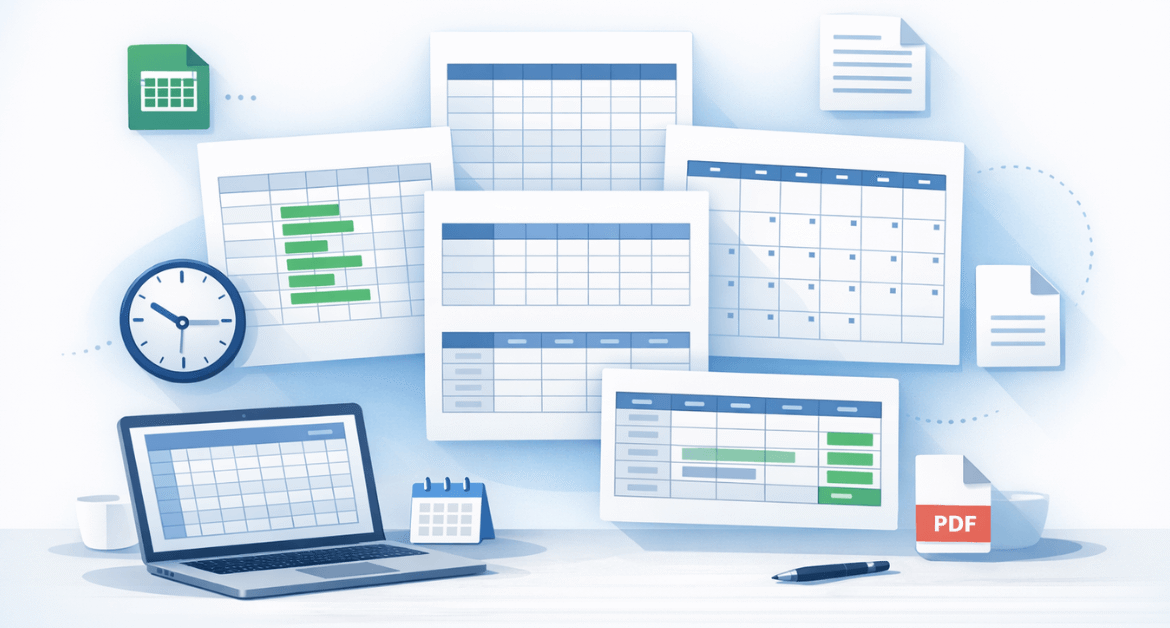 Free Timesheet Templates
